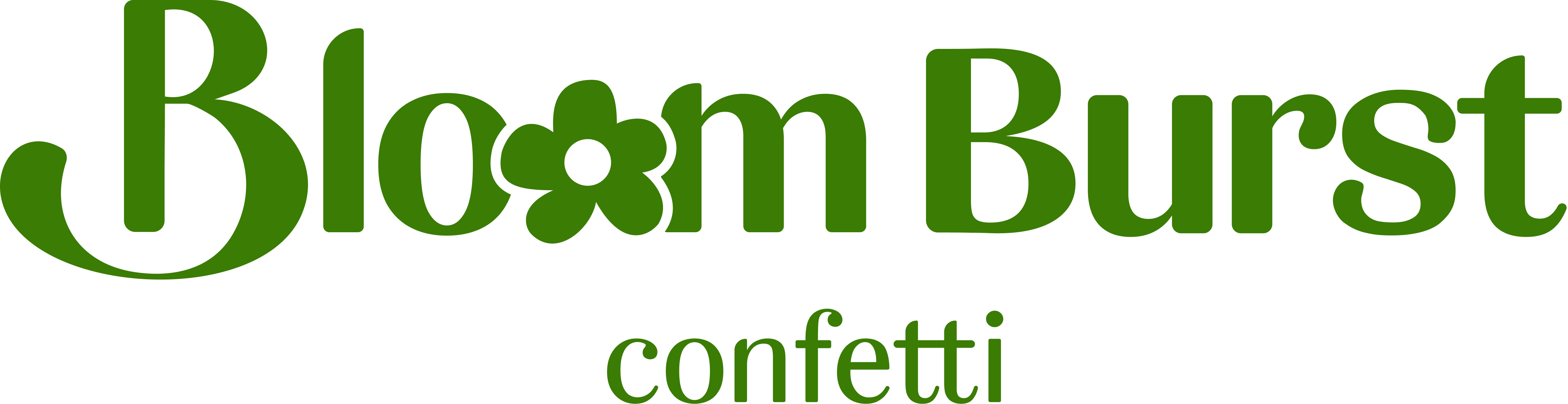 Bloom Burst Confetti Logo